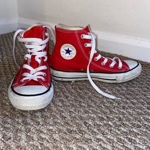 Red High Top Converse